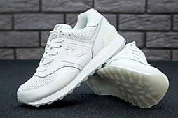 Жіночі кросівки New Balance 574 White Leather 36-40рр. Живе фото (топ ААА+) 39