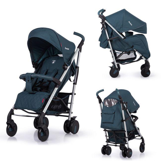 Коляска прогулочная CARRELLO Arena CRL-8504 Jasper Green в льоні алюмінієва