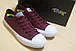 Кеди в стилі Converse (Конверс) All Star II Low Chuck Tailor Mono. Бордові, фото 6