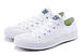 Кеды в стиле  Converse (Конверс) All Star II Low Chuck Tailor Mono. Білі, фото 3