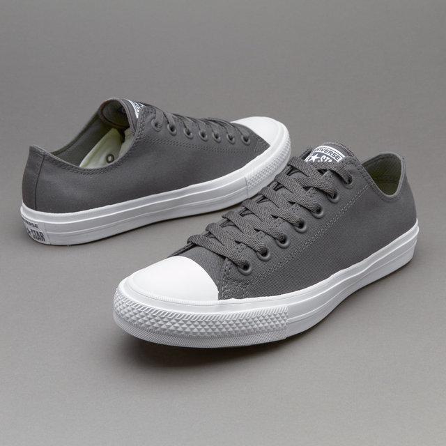 Кеды в стиле Converse (Конверс) All Star II Low Chuck Tailor Mono. сірі