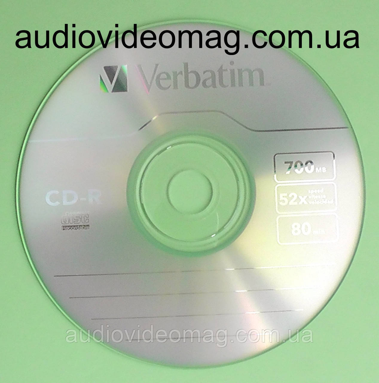 Диск CD-R Verbatim 700 Mb 52x 80min - фото 1 - id-p15694906