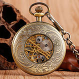 Годинник механічний кишеньковий Bronze Mechanical Watch, фото 3