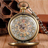 Годинник механічний кишеньковий Bronze Mechanical Watch, фото 5