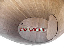 Купель овальна для лазні та сауни 120х80х120 см, фото 2