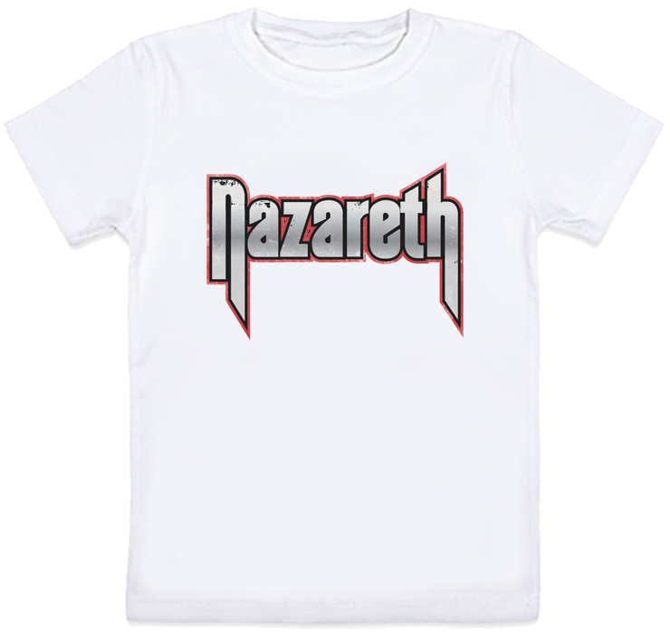 Детская футболка Nazareth - Logo (белая) - фото 1 - id-p686467012