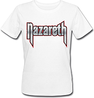 Жіноча футболка Nazareth - Logo (біла)