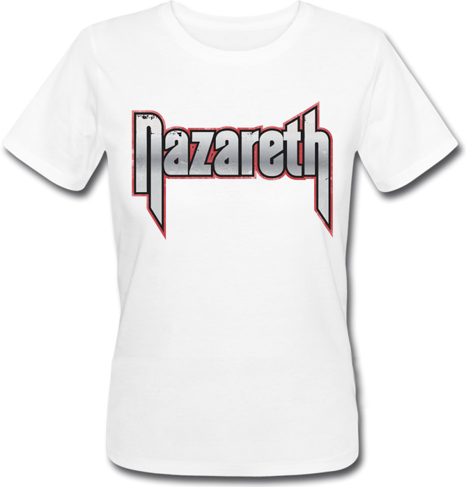 Женская футболка Nazareth - Logo (белая) - фото 1 - id-p686469274