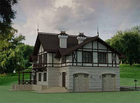 Фасад будинку в німецькому стилі