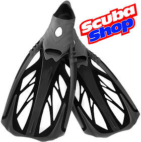 Ласти для плавання Verus DIVER із закритою п'ятою, колір чорний