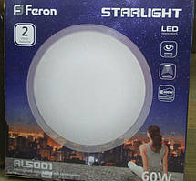 Накладний світлодіодний світильник люстра LED Feron AL5001 Starlight 60 W 3000 K-6500 K без пульта