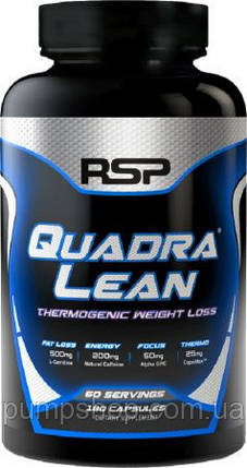 Жироспалювач RSP Nutrition Quadralean Thermogenic 90 капс., фото 2