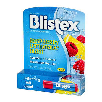 Захисний бальзам-стик для губ Blistex Lip Protectant SPF15 Raspberry Lemonade Blast Малина-Лимонад 