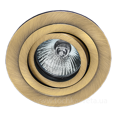 Точковий світильник з алюмінію Світлокомплект AT 01 Br MR16