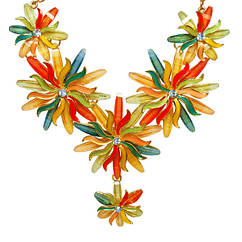 Кольє під Золото Квіти Феєричного Щастя Метал, Довжина - 50 см + 6 см, Біжутерія, Намисто