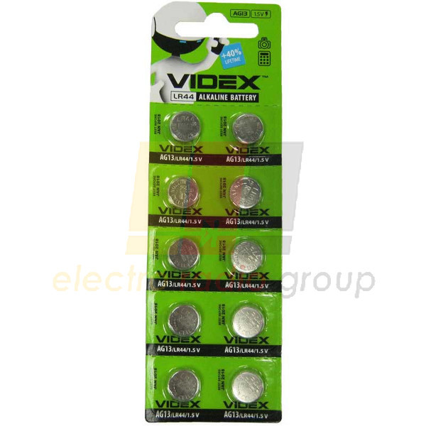 Батарейка годинникова Videx ag13, lr44
