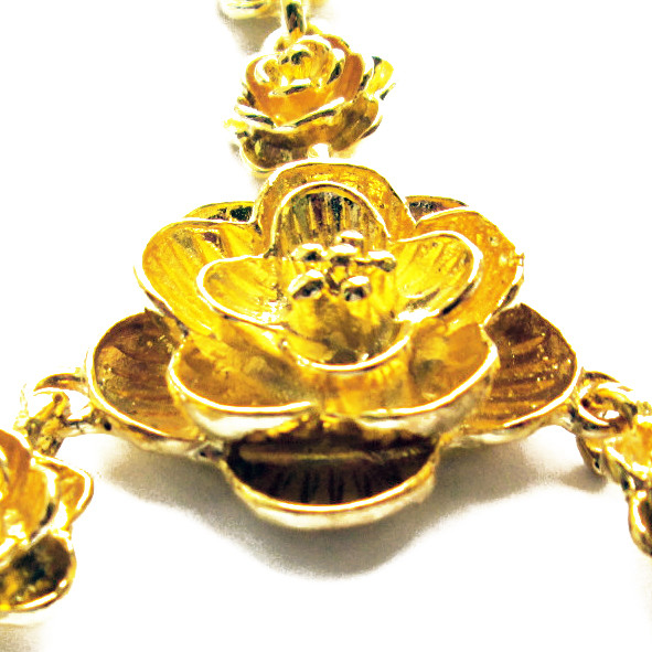 Колье Ожерелье Розы под Золото, Металл, Длина 48 см + 5 см, Бижутерия - фото 5 - id-p348863292