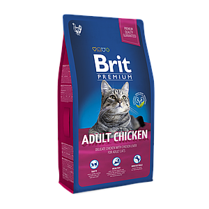 Корм Бріт Преміум Кет Brit Premium Cat Adult для котів з куркою 800 г