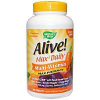 Nature's Way, Alive! Max3 Potency, мультивитамины, 180 таблеток