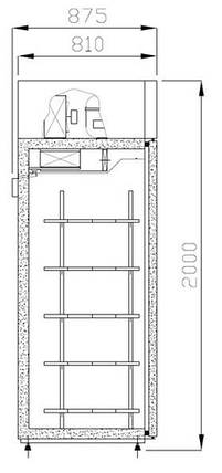 Холодильна шафа Cold S-700 G MR, фото 2