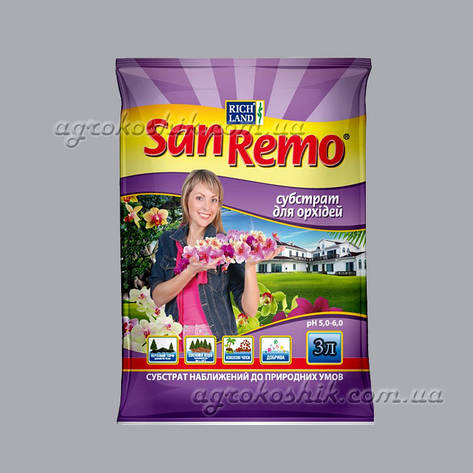 Субстрат (ґрунт) для орхідеї SanRemo 3 л, фото 1