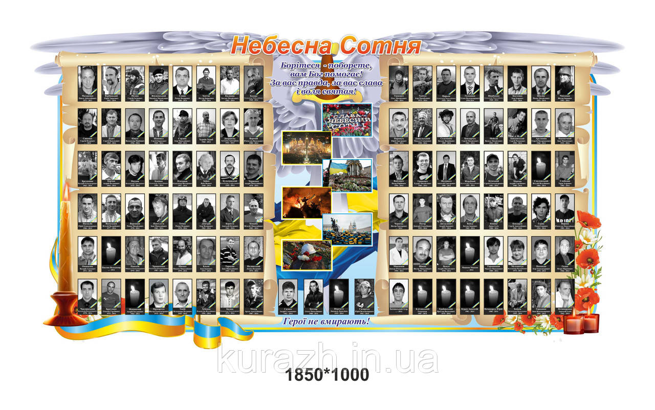 Стенд "Небесная сотня"