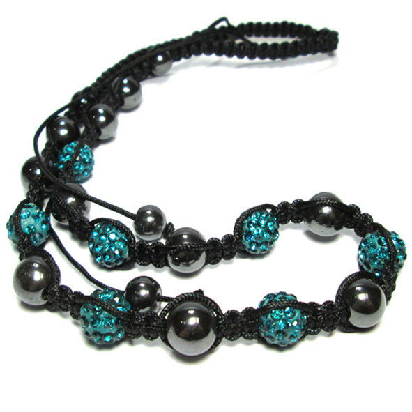 Кольє Шамбала 7+14, Колір Бусин Бірюза, фото 1