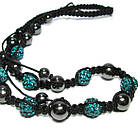 Кольє Шамбала 7+14, Колір Бусин Бірюза, фото 5