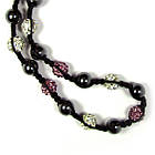 Кольє Шамбала 7+14, Колір Намистин Рожеві та Білі, фото 4