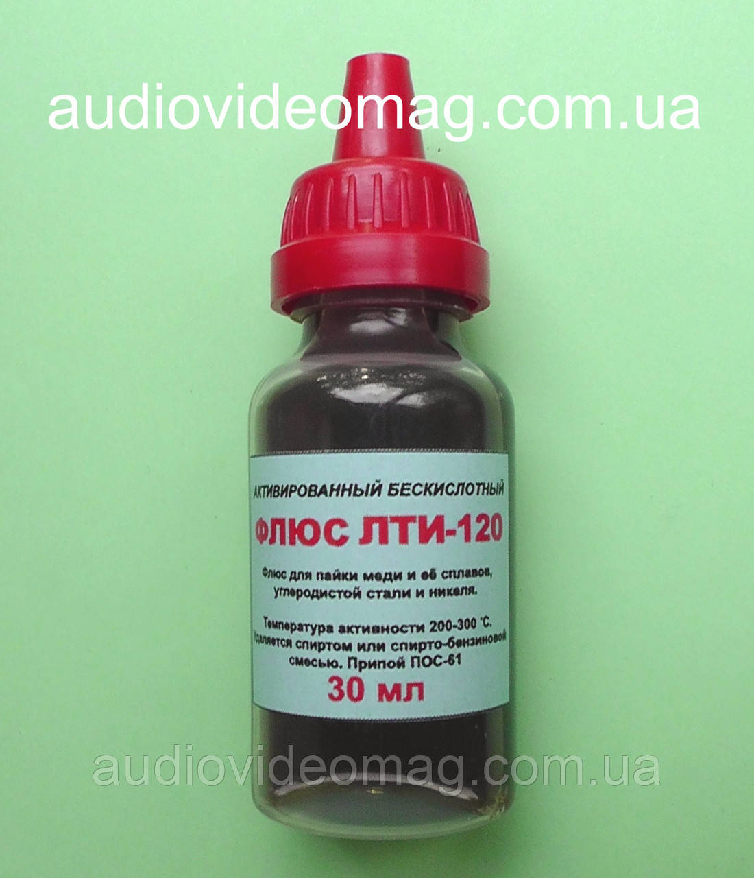 Паяльний флюс ЛТІ-120, безкислотний, активоване, каніфольний 30 мл., фото 1