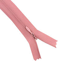 Молнии потайные 50см (СПИРАЛЬ Тип-3) неразъемные, цвет №813 розовый+персик оттенок