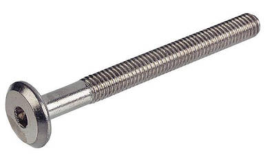 Гвинт меблевий із плоскою головкою під шестигранний ключ М6х50 мм Білий