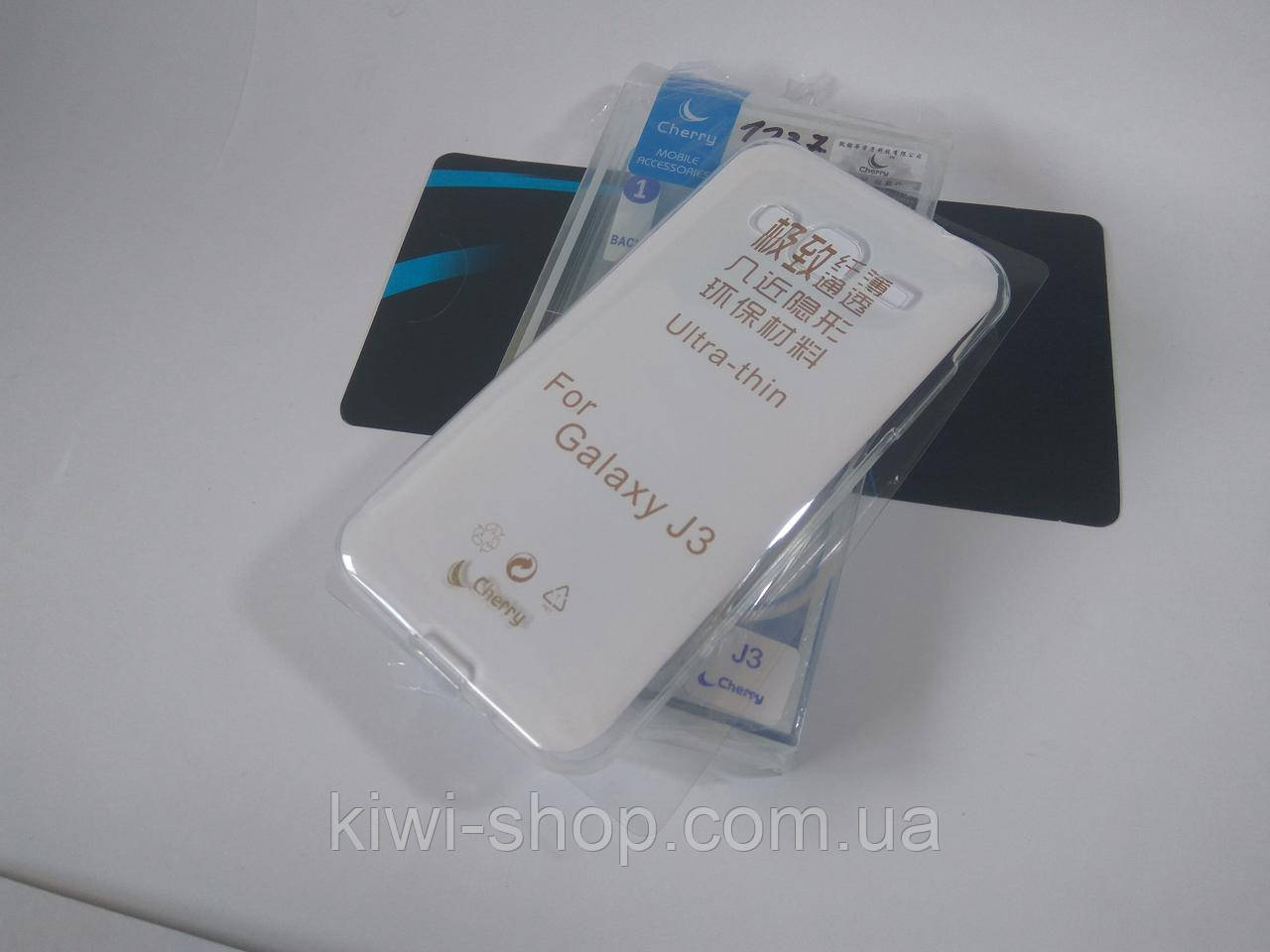 Силіконовий чохол бампер "Cherry" для Samsung Galaxy J3 (2016) J300 J310 J320