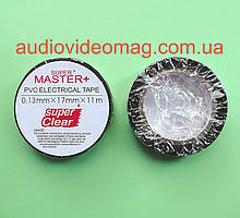 Ізоляційна стрічка ПВХ, довжина 11 метрів, ширина 17 мм, колір - чорний