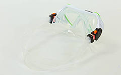 Маска для плавання дитяча (5-12 років, термоскло, PVC, пластик, бірюза), фото 3