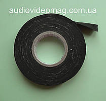 Ізоляційна стрічка тканинна (ХБ основа), довжина 20 метрів, ширина 17мм, колір - чорний