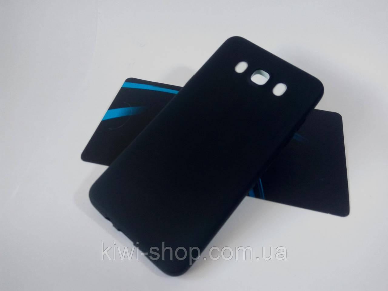 Чорний силіконовий чохол для Samsung Galaxy J7 (2016) J710 матовий TPU