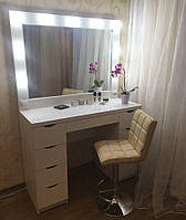 Однотумбовый стол для макияжа с подсветкой Модель V51/2