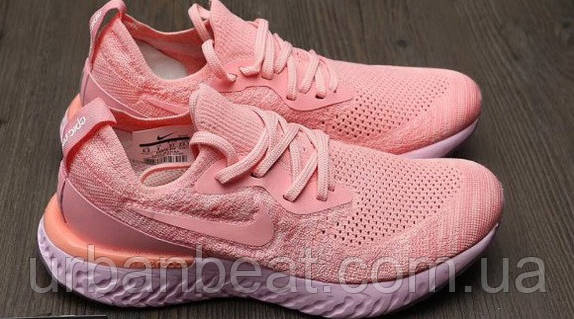 Nike epic react white pink hot sale