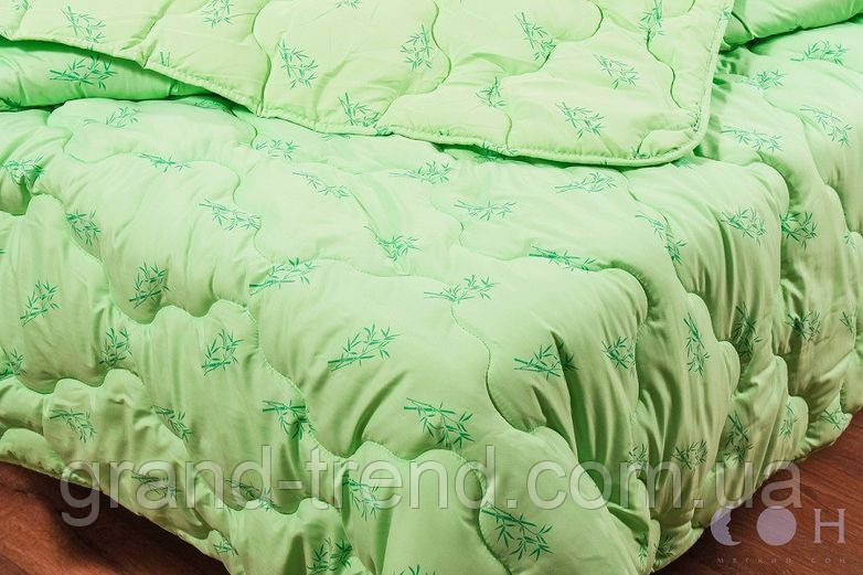 Полуторное бамбуковое одеяло Лери Макс зеленого окраса - фото 1 - id-p686755683