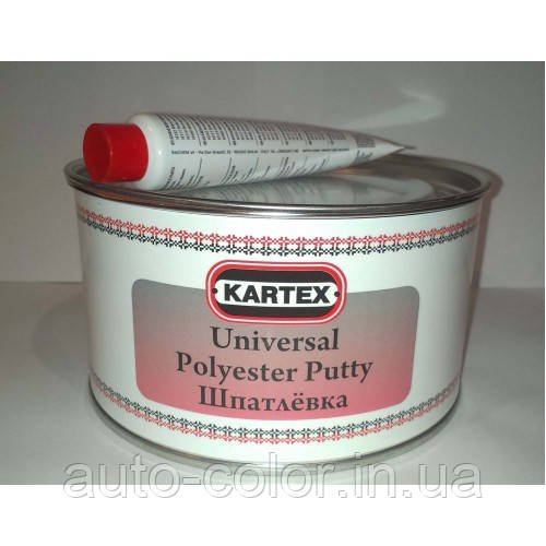 Шпаклівка з алюміневой пудрою KARTEX 1 кг