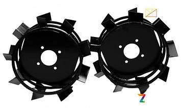Грунтозацепи до мотоблока (залізні колеса) Ø 450 мм на профтрубі/мотоблок/мотоблоку