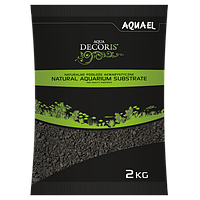 Грунт натуральный базальтовый Aquael 2-4 мм 10 кг черный