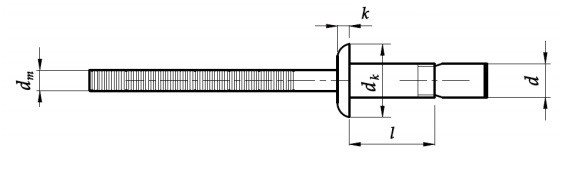 Заклепка DIN 7337 купити