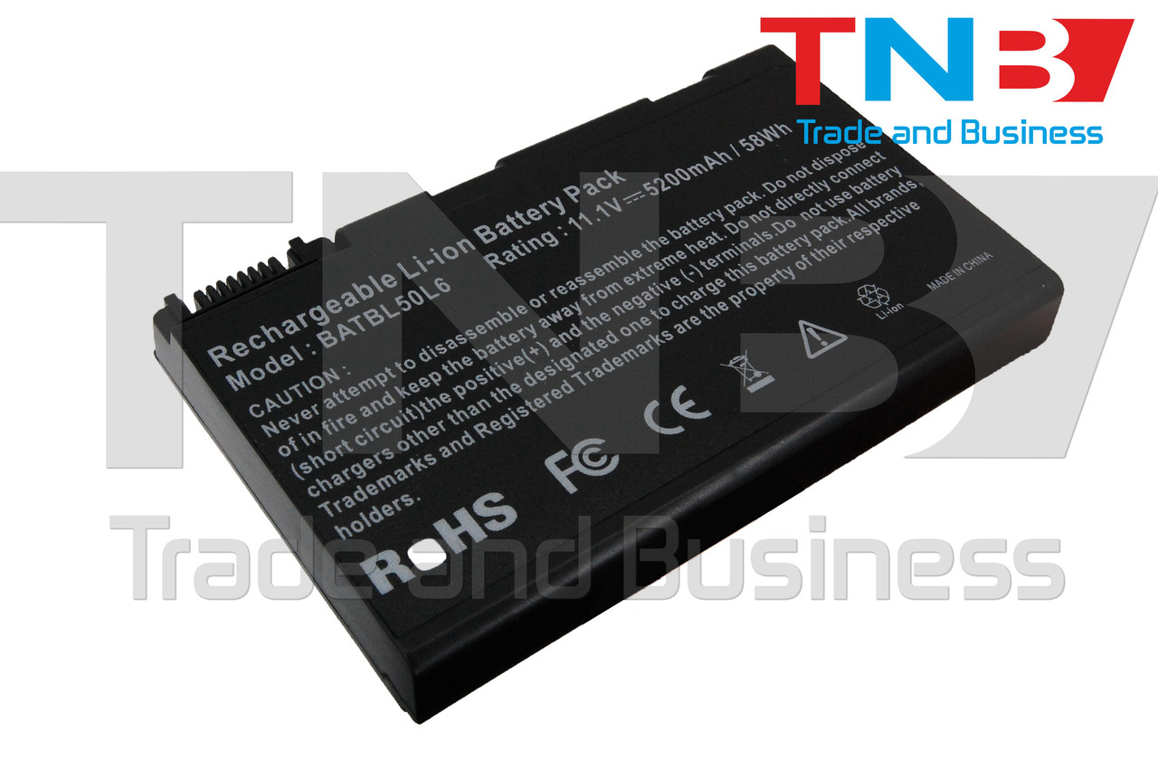 Батарея ACER Aspire 3100 3692 3693 5100 5610 5630 5680, TravelMate 2490 2492 3900 4230 4260 10.8V 5200mAh