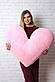 М'яка іграшка Велике плюшеве серце 100 см Плюшеве серце Подарунок для коханої Велике серце з плюшу, фото 3