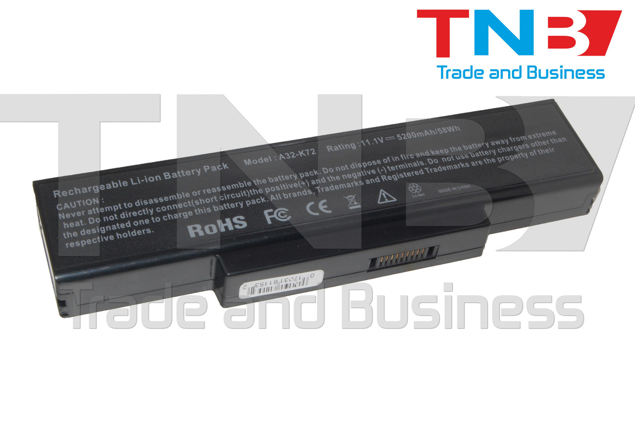 Батарея ASUS A73SM A73SV A73TA A73TK 11.1V 5200mAh