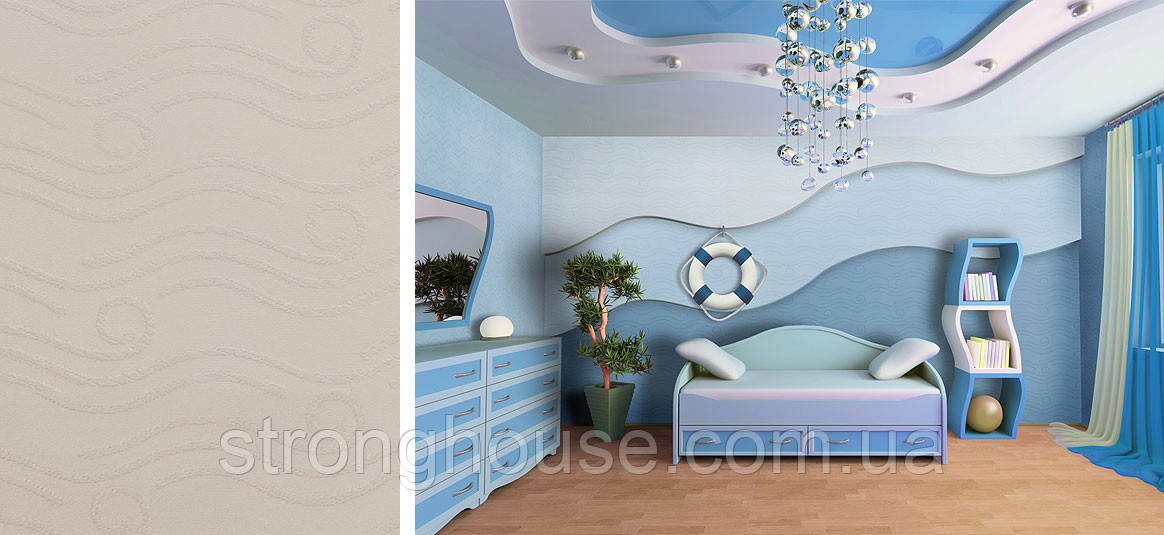 Хвиля WD730 склотканинні Шпалери склошпалери Wellton Decor (Велтон Декор)