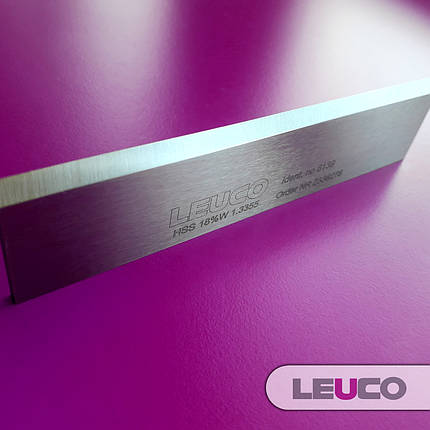130х30х3 HSS 18% Стругальні (фугувальні) ножі Leuco для фуганків та рейсмусів, фото 3