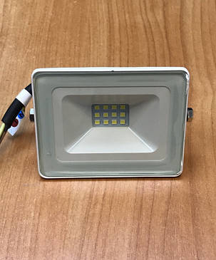 Світлодіодний прожектор PREMIUM Slim SMD SL-4102 10W 6000K IP65 білий Код.59233, фото 1